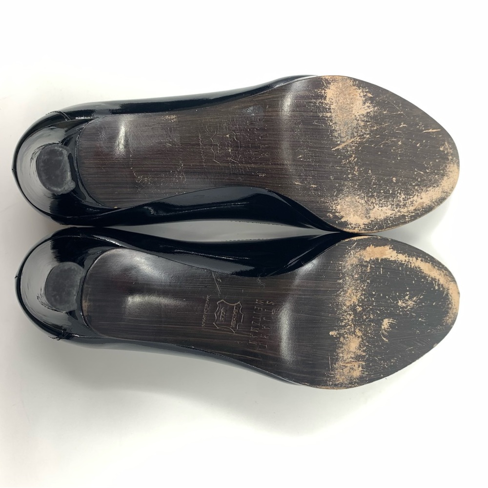 Stuart Weitzman Black Patent Leather Platform Pumps size 5 - Picture 14 of 14